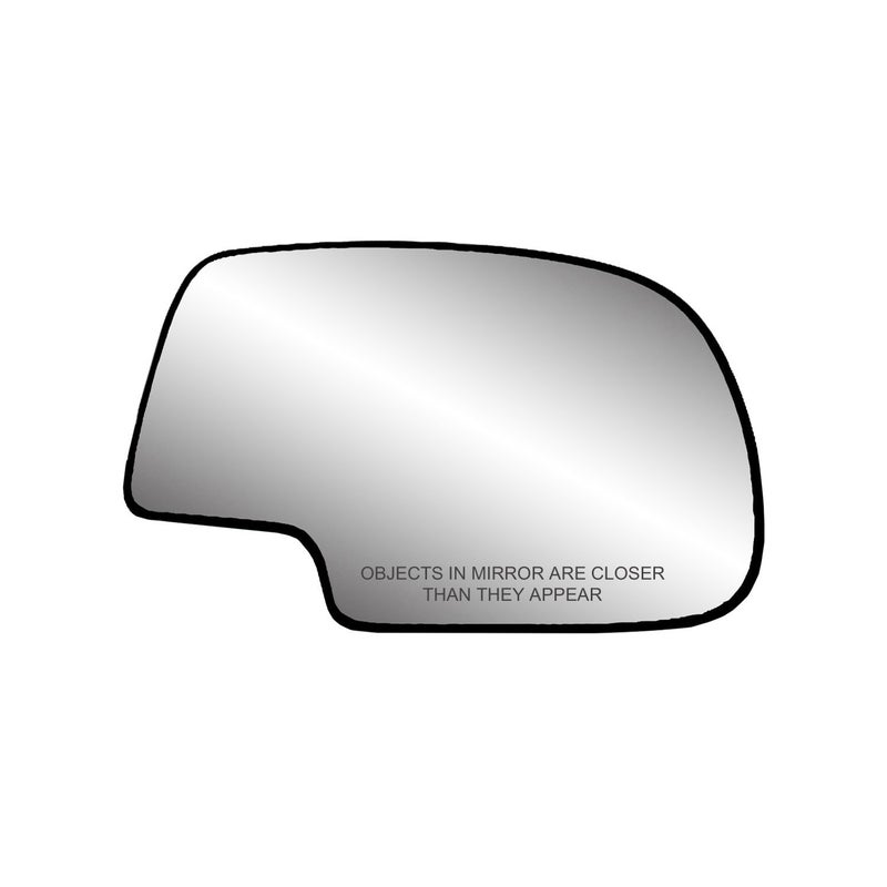 Passenger Side Heated Mirror Glass w/backing plate, Cadillac Escalade, Chevrolet Avalanche, Silverado, GMC Sierra, Silverado, Sierra Classic, Suburban, Tahoe, Yukon, 6 9/16" x 10 1/8" x 10 3/4"
